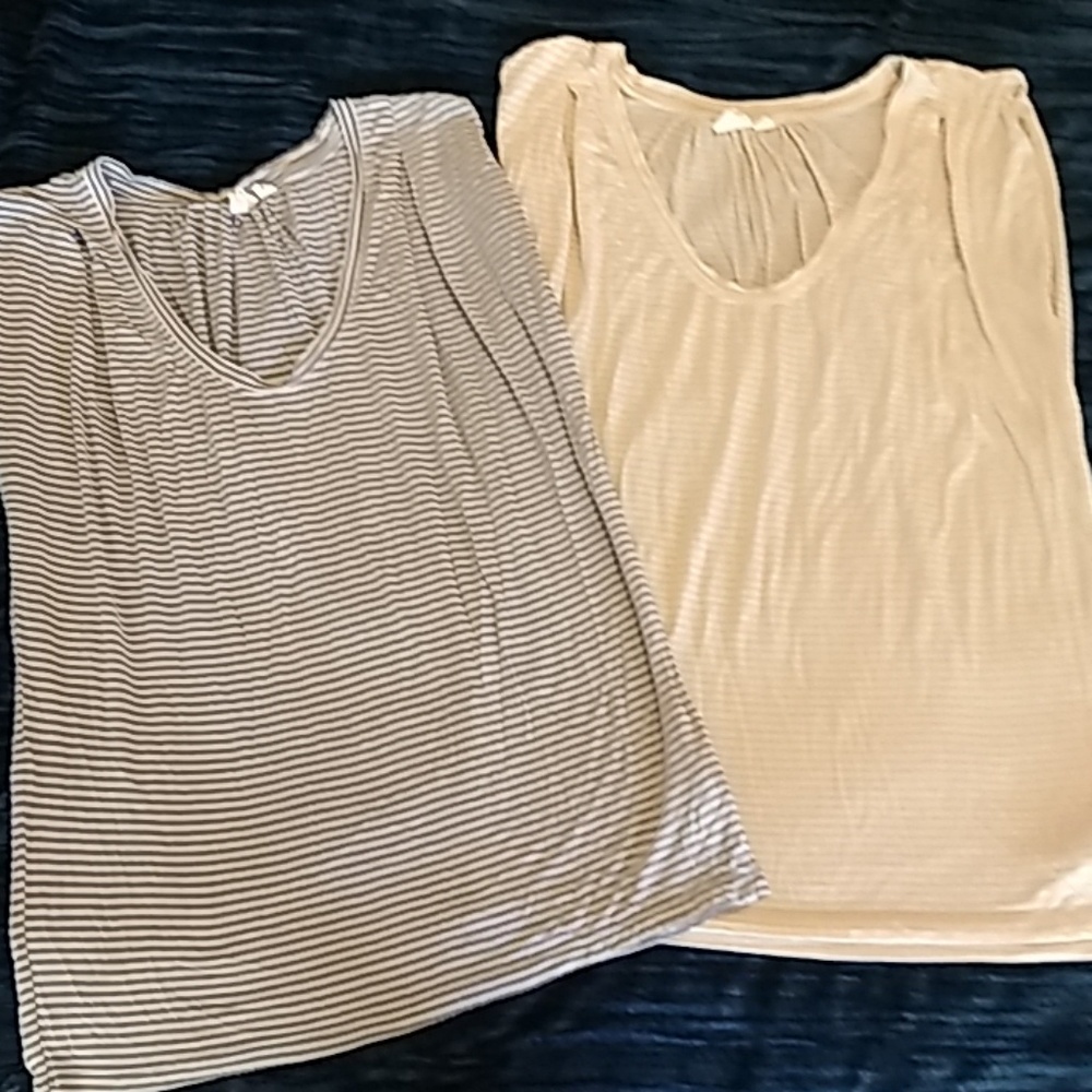 2 Gap Knit Striped Tops